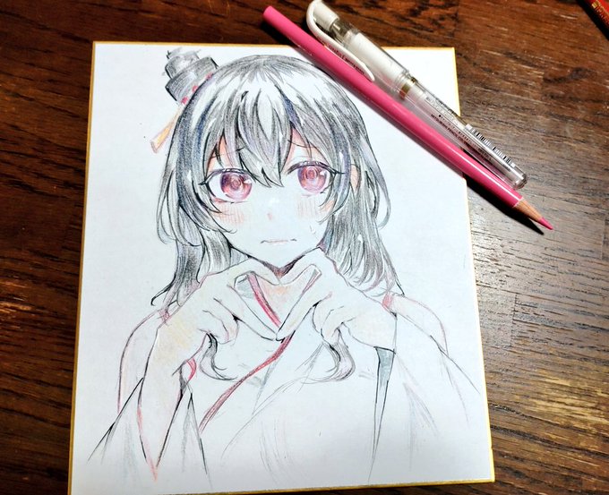 さっきのより可愛く掛けた(自画自賛) 