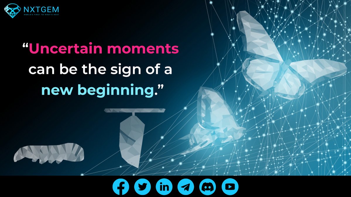 nxtgem_io's tweet photo. It could be a sign of something new 😊✌️

#newera #beginning #neverquit  #Motivationalquotes #inspirationalquotes #Crypto #cryptocurrency #Bitcoin #DOGECOIN #Blockchain #NFT #NFTart https://t.co/Qox3WNBwM0