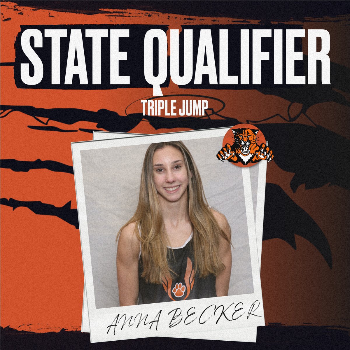 Congratulations to Anna Becker on her second place sectional finish in the triple jump to punch her ticket to State!