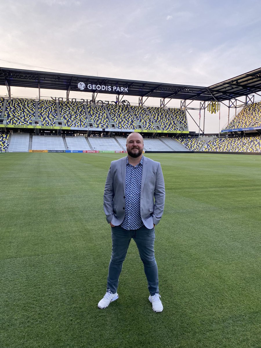 derrickfromcbus's tweet photo. Big thanks to @KWSEDivision for a fun night of networking and high level overview of ways to help my clients - the event location was 10/10 - well done Nashville SC. The stadium is spectacular but there is only one yellow soccer team 😉 #crew96 https://t.co/hHeLmJ3EjK