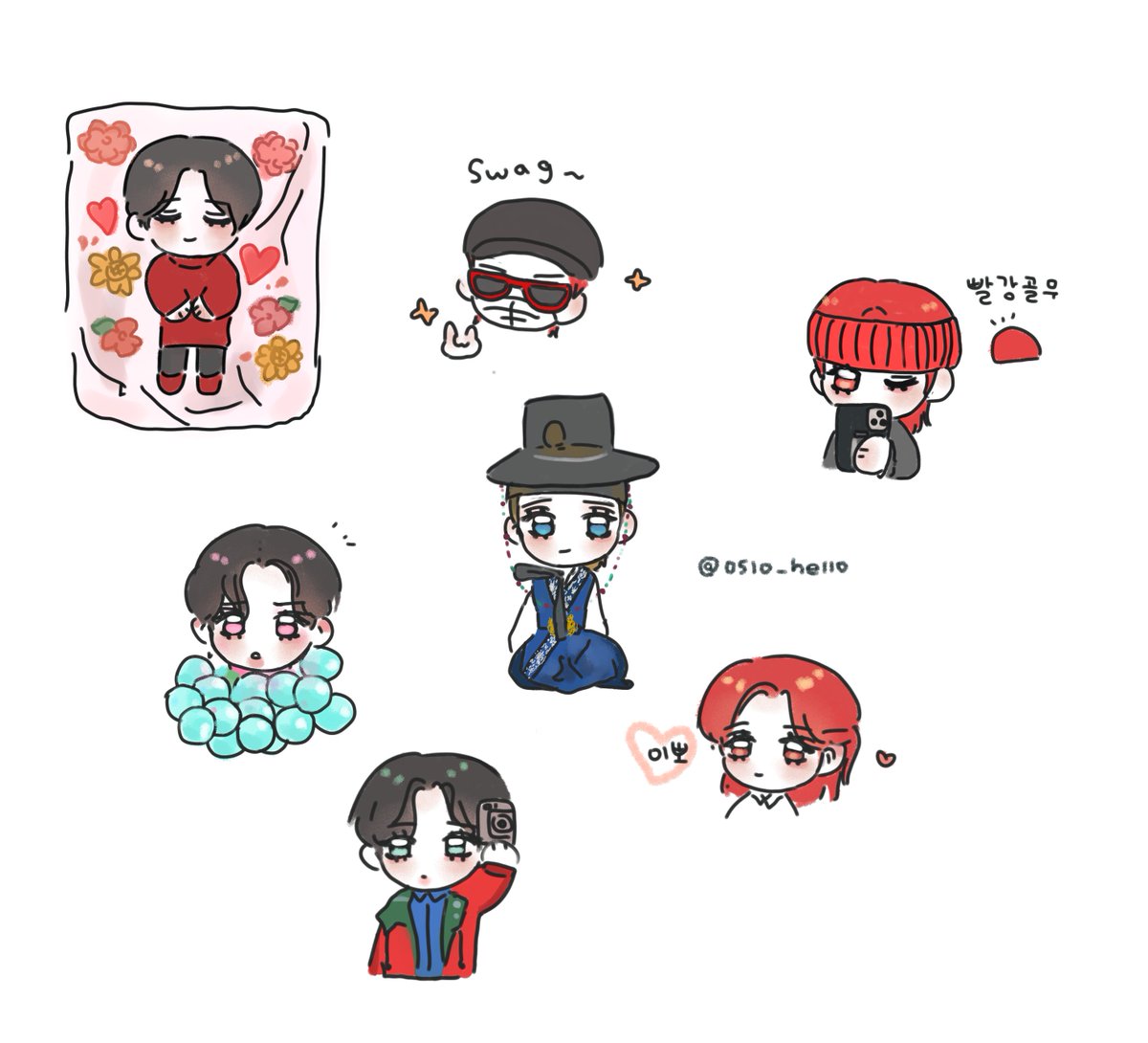 0510_hello's tweet photo. #배진영 
조금씩 끄적인 콩알이들 🥲❤️‍🔥 https://t.co/vryCuDEUxl