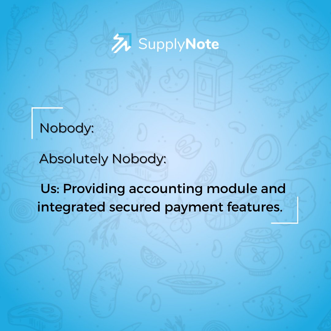 NoteSupply's tweet photo. We provide efficient #Inventory management #software, having unique #Features such as an accounting module, smart cart, real-time inventory #tracking & many more.
Follow us now to stay updated.
Visit: https://t.co/u8oMRPzEse
#SupplyNote #restaurants https://t.co/UXUZGpPKn9