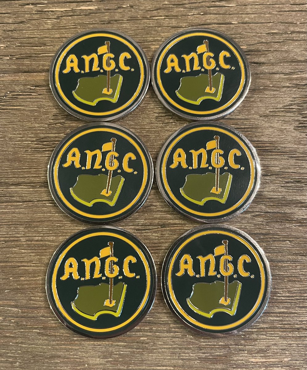 The Society of Golf Historians Giveaway Item #20-25: Ballmarker from Augusta National Golf Club (not the Masters). (6 winners will be selected) To enter to win you must like, retweet & leave a comment expressing your interest in the item. Winner will be selected Sunday morning.
