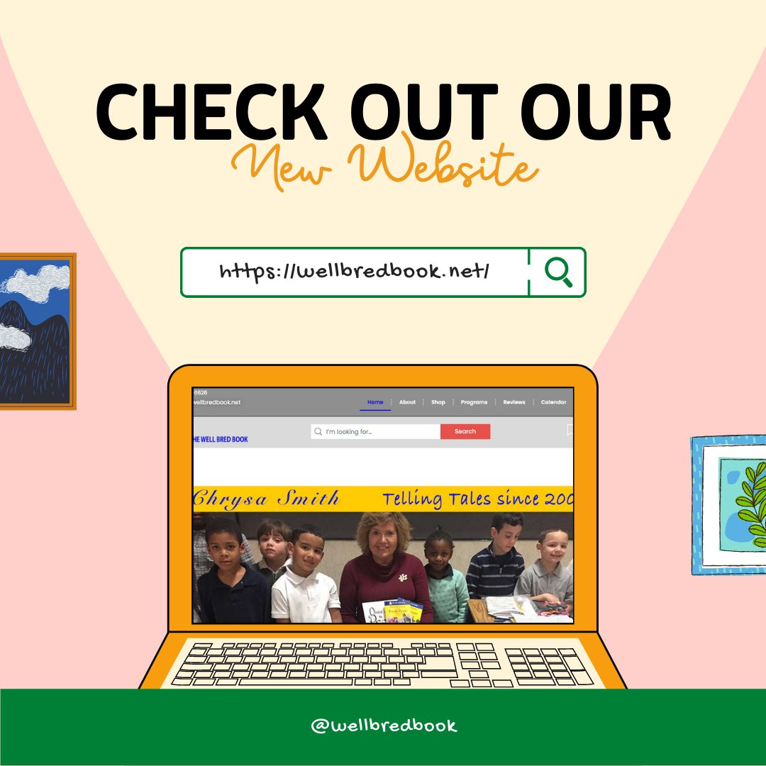 Wellbredbook's tweet photo. We've updated The Well Bred Book website. Check It out here: https://t.co/87SbMBVtRa
#thewellbredbook #chrysasmith #websitepromo #newwebsite #kidsbooks #WritingCommunity https://t.co/Jt3WgwUutv