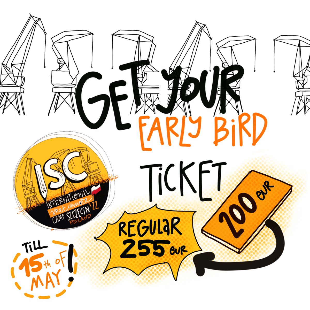 Get your ticket for  5th International SketchnoteCamp in Szczecin, Poland! Early Bird time only till tomorrow☺️ #ISC22PL #sketchnoting #sketchnotecamp #sketchnoter #sketchnotearmy #sketchnote #szczecin