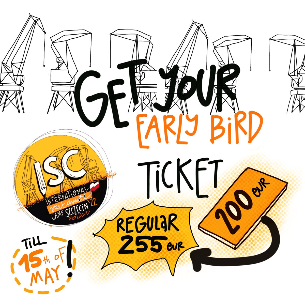 Get your ticket for 5th International SketchnoteCamp in Szczecin, Poland! Early Bird time only till tomorrow☺️ #ISC22PL #sketchnoting #sketchnotecamp #sketchnoter #sketchnotearmy #sketchnote #szczecin