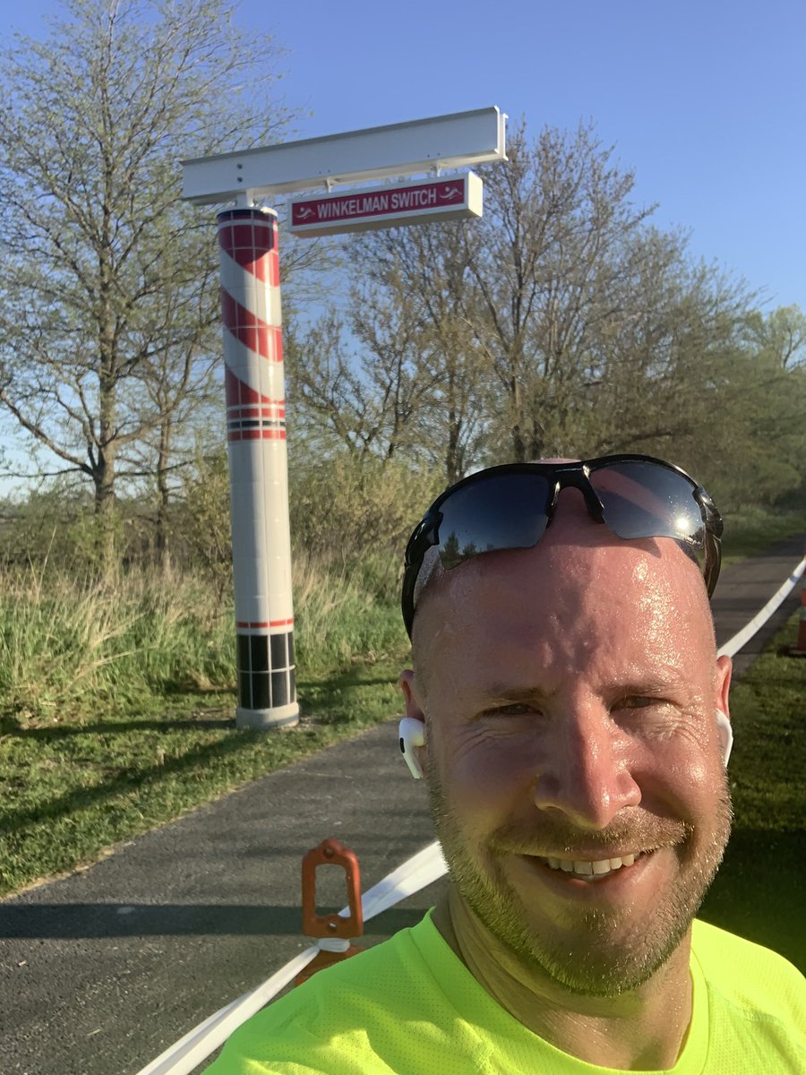J_Tompsy's tweet photo. First leg of #M2Mrelay down. Finished at Winkleman’s switch which was key to supporting the transport of my ancestors cattle to market. https://t.co/VgPsMJrnoX
