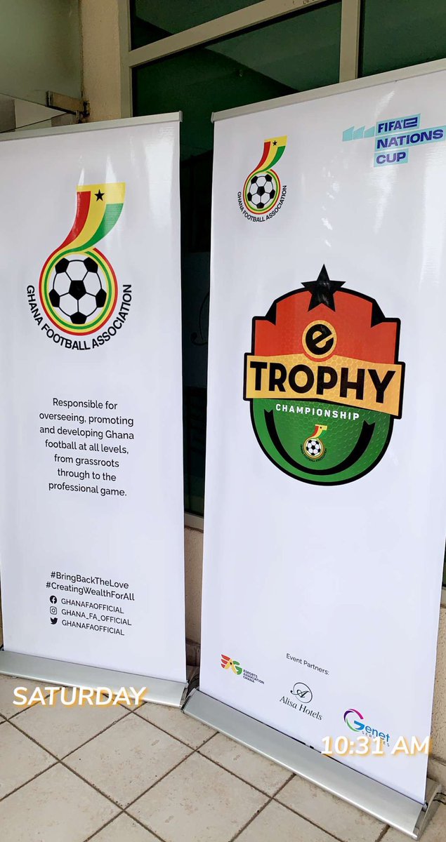 kweku_lawrence's tweet photo. Currently underway at the Alisa Hotel is Ghana’s maiden edition of the #eTrophy Championship. https://t.co/1ORHKozu25