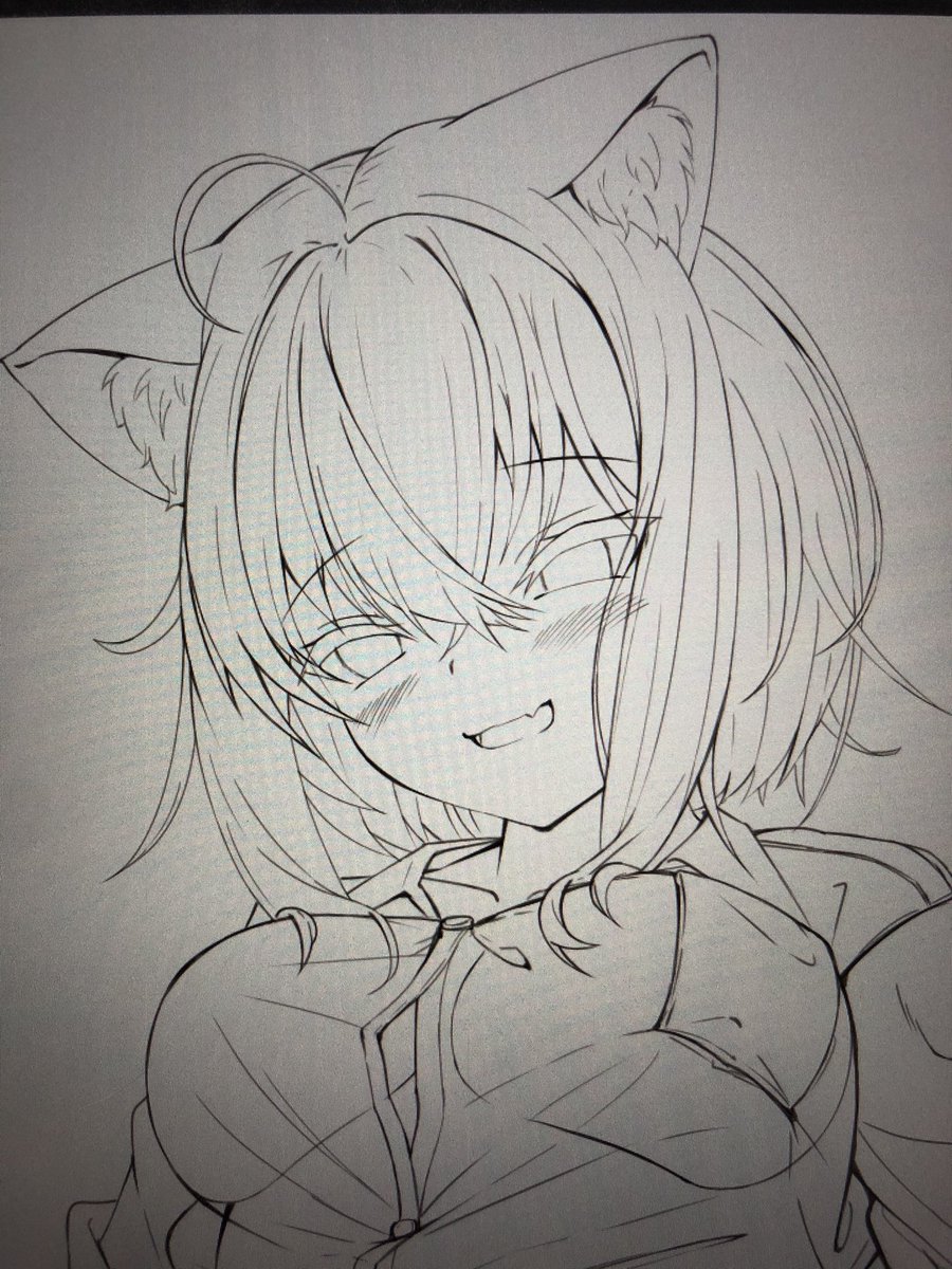 ニョーン、おかゆんのこうゆう顔描くのだーい好き 