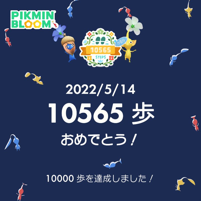 popolas3's tweet photo. 週末やっと一万歩超えた〜😭
#まいにちピクミンブルーム
#PikminBloom #ピクミンブルーム https://t.co/L6oyHRaKE0