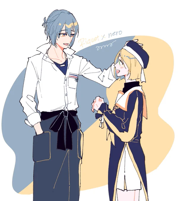#まほやく_FA
ステ見返してて改めてこの2人の繋がりいいなって思った衝動描き… 

8日目
#とりあえず100日 