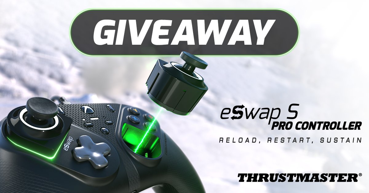 Courtesy of <a href="/TMThrustmaster/">Thrustmaster Official</a> were giving away two Thrustmaster Eswap S controllers.

RT &amp; Follow myself and Thrustmaster for a chance to win

Good luck