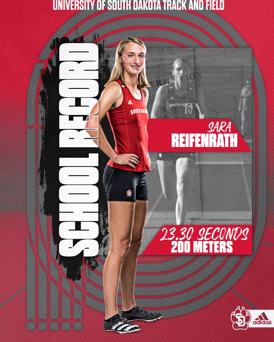 Reifenrath blazed past the school 𝘢𝘯𝘥 meet records in the prelims last night. 🔥🔥

#GoYotes x #WeAreSouthDakota  🐾