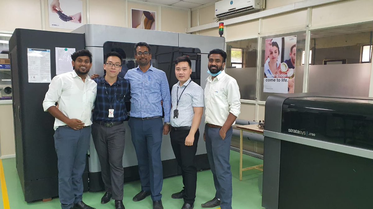 justindharmaraj's tweet image. Trainees from Vietnam @ Nttf additive manufacturing centre #stratasys #designtechsys