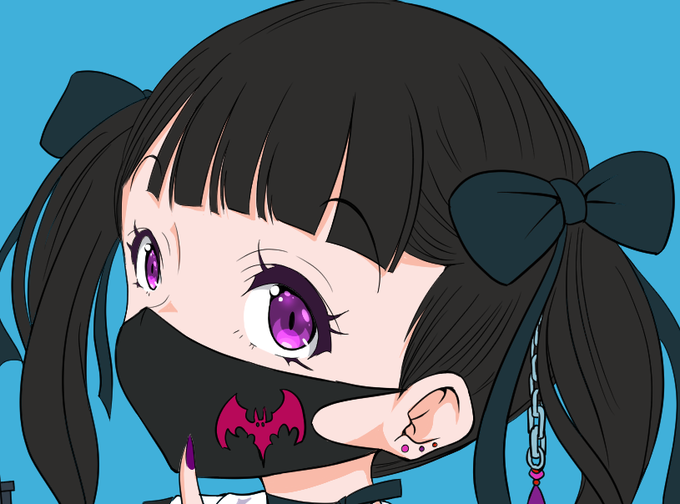 依頼絵進捗><
ひえー遅くなってすみませんがオマケでマスク差分作りたくなってしまってギリギリかもしれませんが間に合わせます! すみませんー しかし描いてて楽しい!>< 