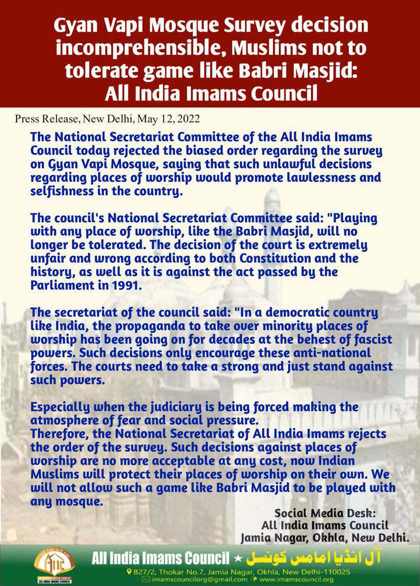 All India Imams Council tweet media
