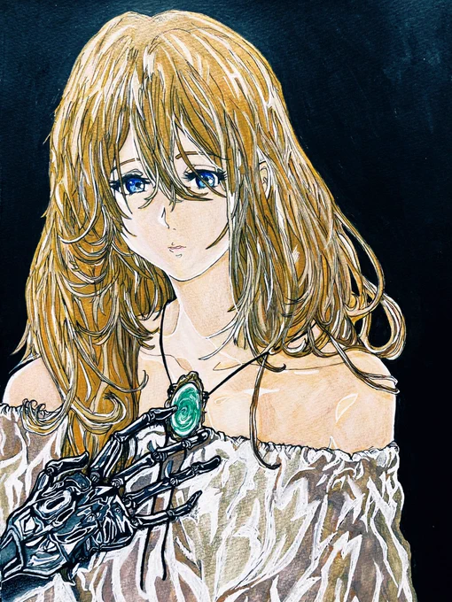 イラスト作成過程です #ヴァイオレット・エヴァーガーデン #イラスト成長記録 #イラスト好きさんと繋がりたい #みんなで楽しむTwitter展覧会