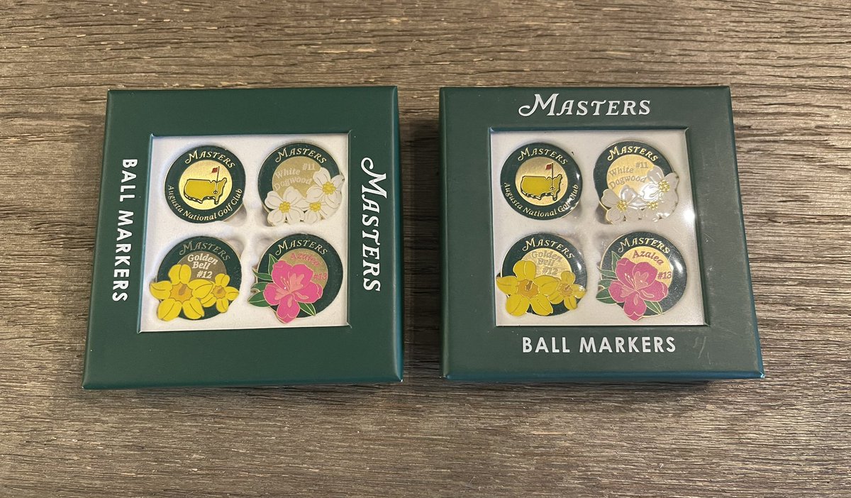 SHistorians's tweet image. The Society of Golf Historians Giveaway Items #47-48 The Masters Amen Corner Ball Marker Set (Two winners will be selected)

To enter to win you must like, retweet &amp;amp; leave a comment expressing your interest in the item. 

Winner will be selected Sunday morning.