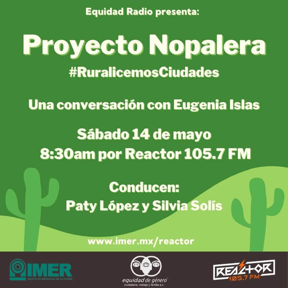 eugenia_ia1's tweet photo. Con amor y respeto se les invita a escuchar la entrevista que #ProyectoNopalera tuvo con @Reactor105 a las 8:30📻👉🏽 https://t.co/ywwSX1TVT8
#RuralicemosCiudades 👩🏻🌾 https://t.co/hcZ7p7206i