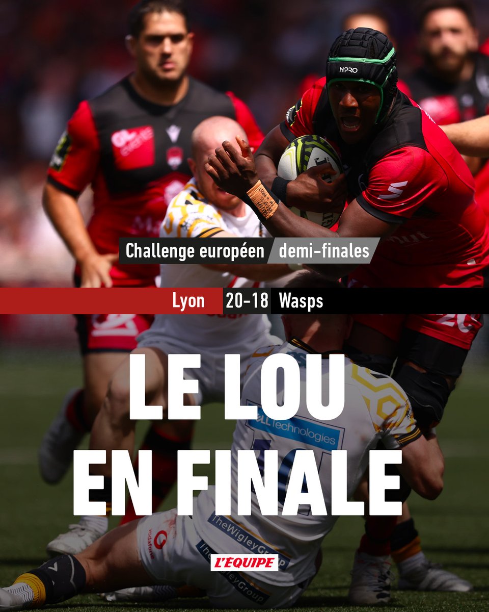 lequipe's tweet photo. Le LOU en finale du Challenge européen après son succès sur les Wasps > https://t.co/APCSOceY5Z https://t.co/2ibCCa94bK