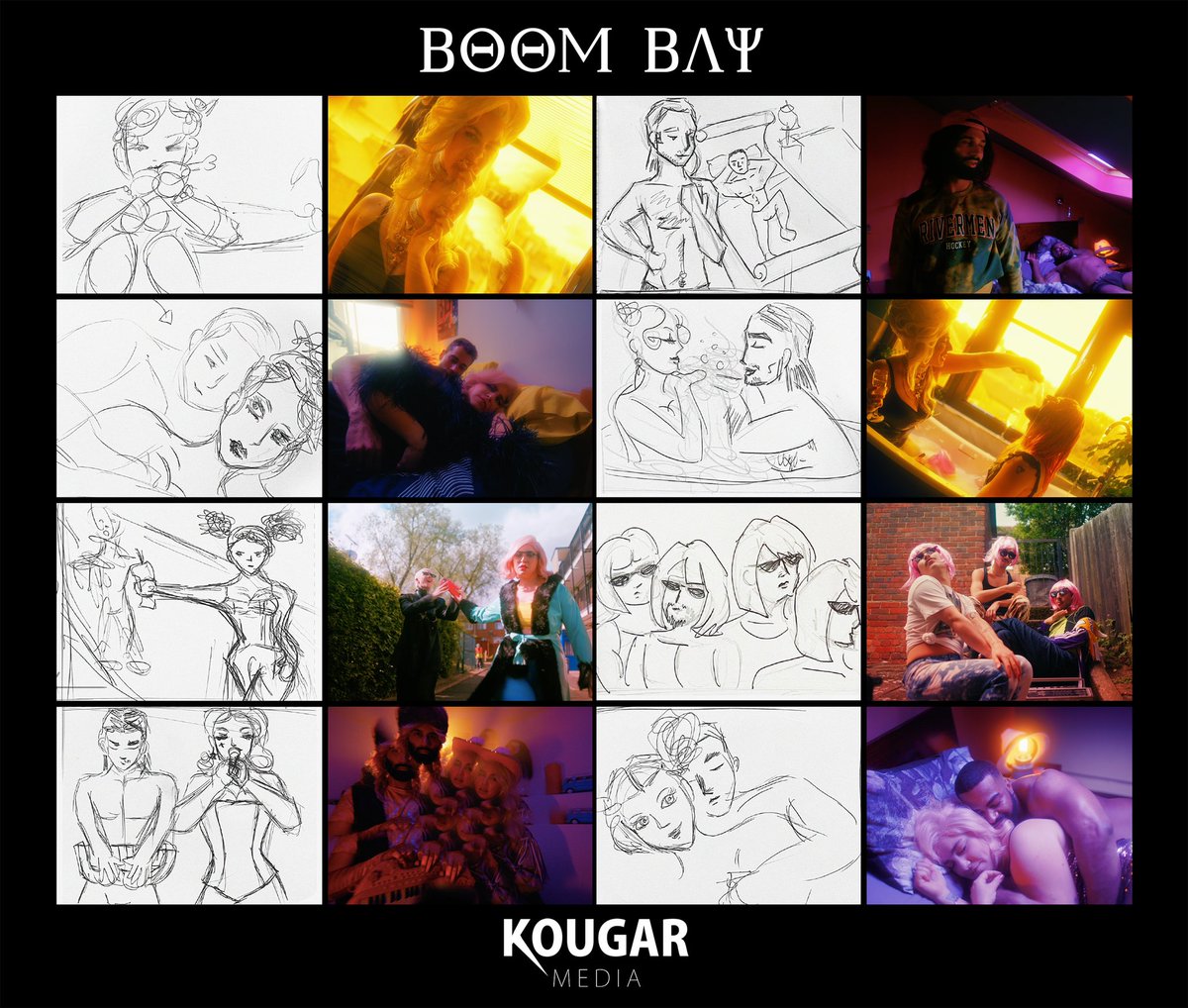 This time last year we shot Boom Bay, a music video for electro-pop duo <a href="/crispnclassy/">CRISP&CLASSY</a>.

Here is a glimpse behind the scenes, comparing some of my storyboard sketches to the final scenes, brought to life by our incredible Cinematographer <a href="/arushichughdop/">Arushi Chugh</a>.

youtu.be/DWj5X9bsQ7M