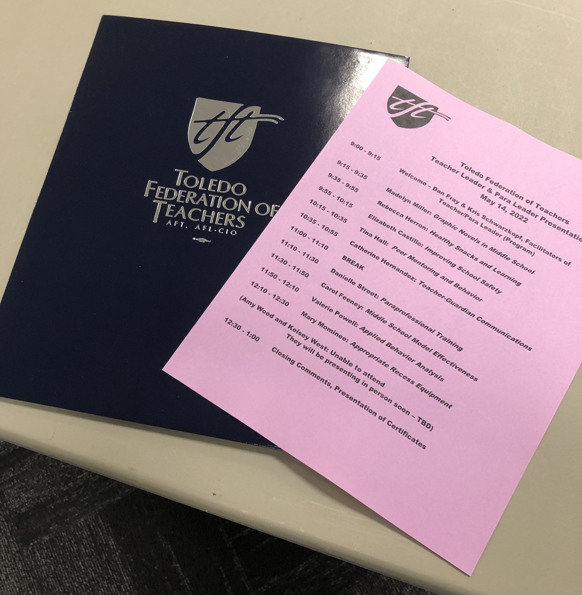 Kdalton250's tweet photo. Toledo Federation of Teachers Teacher/Para Leader Program present their projects. An amazing group of Union professionals! Thank you!! https://t.co/Xb6IBP140b