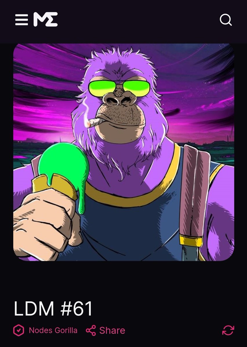 BlockchainShane's tweet photo. Hey team @nodes_Gorilla! 

Bought my very first @solana NFT from you today on @MagicEden 🪄

Love it so much and hoping to keep it forever!! - or at least til someone makes an offer I can't refuse!

Just wanted to say thank you for the amazing art 💚🙏💛

#NFTCommunity 🎉 https://t.co/YI1fUAJbuQ