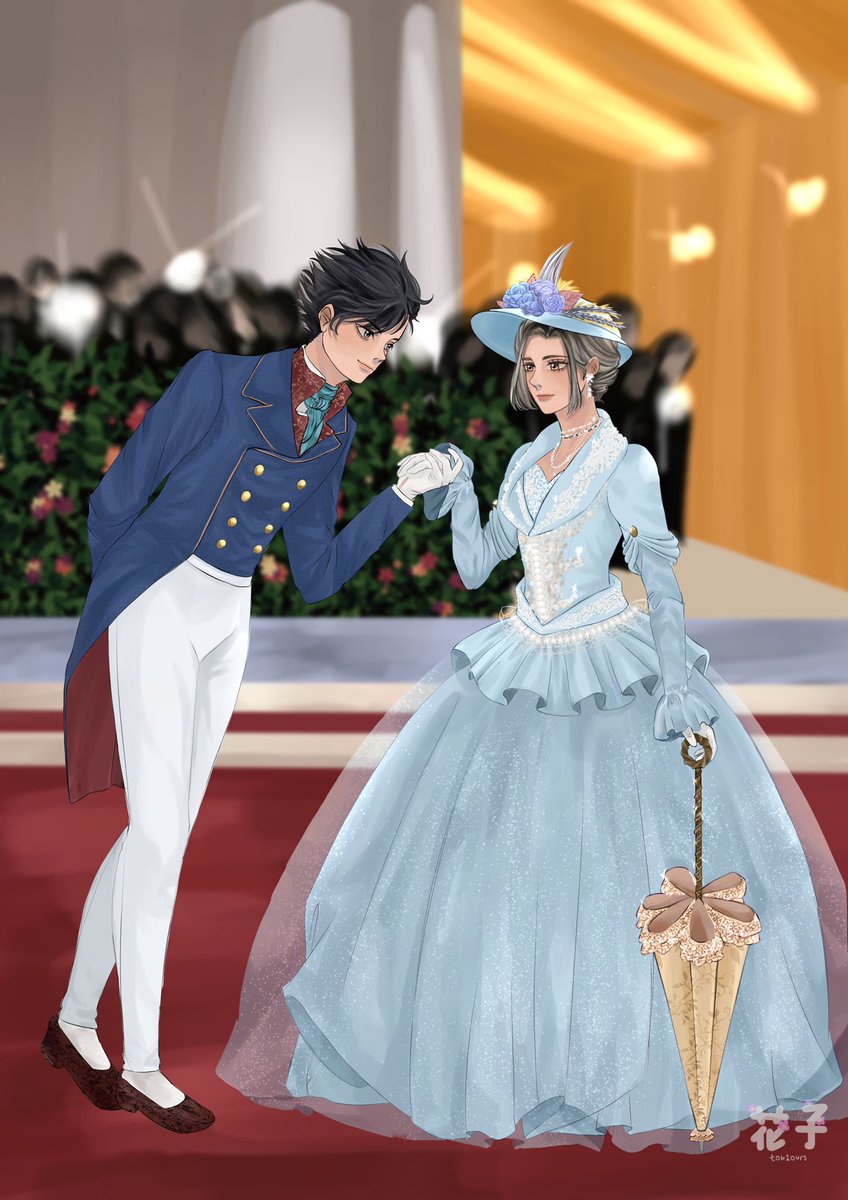 kuroohana always understand the assignment! they have arrived at the met gala looking like real life king and queen ready to rule the world👑💖

#MetGala2022