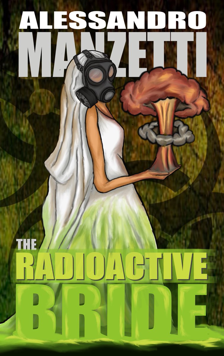 ktrapjones's tweet photo. I think my favorite part of doing The Evil Cookie Publishing is drawing and designing the covers from sketch to colors. Here’s my latest work for Alessandro Manzetti’s THE RADIOACTIVE BRIDE coming to the Evil Cookie empire \m/ https://t.co/MQxYlt3h3x