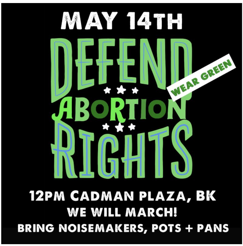 DrMargoSimon's tweet photo. #NYC Today 12p. Show up 4 repro CHOICE &amp; abortion access. Join us &amp; march in green: Cadman Plaza > Bklyn Bridge > Foley Sq. https://t.co/S7DlhPJgmi if outside NYC #BansOffNYC #BansOffOurBodies #AbortionIsHealthcare #ShowUpForRoe #WHPA #1973 #WomensRightsAreHumanRights RIPP #RBG https://t.co/2Q5voQzMzI