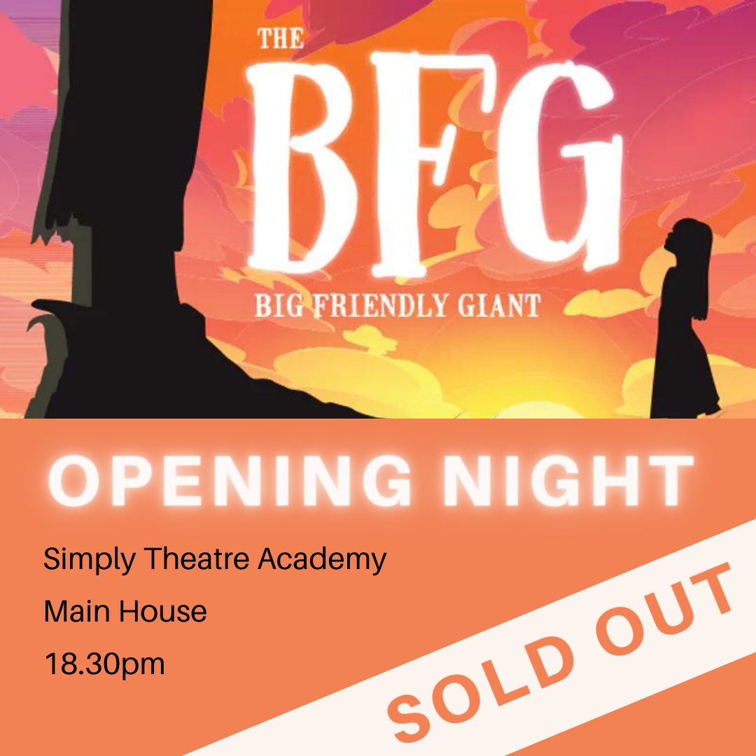 The BFG premieres tonight to a sold out audience!

Break a leg to all the cast, we can't wait to see the performance.

If you haven't already got your tickets make sure to book them quick so you don't miss out, The BFG runs until the 22nd of May : hubs.ly/Q019XM620