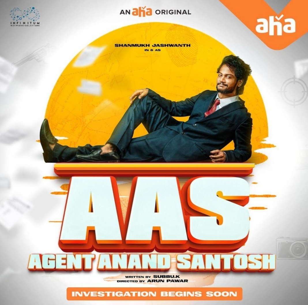 its_sha_here's tweet photo. #AgentAnandSantosh is now arriving with @ahavideoIN 🥳🥳 

And the investigation will start soon 💥

#ShanmukhJaswanth #Shannu https://t.co/z7Yd2Cfpqc