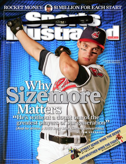 MrCleveland_216's tweet photo. May 14, 2007: Sizemore Matters
15 yrs ago OTD, #ForTheLand Grady Sizemore graces cover of SI. 24-yr old rising star on rising team. Humble, hardworking, HOF stat pace to start career. No SI jinx here: '07 Tribe ALCS (blew 3-1 lead). 3x All⭐️2x 🪙Glove #Grady #SI #GradysLadies https://t.co/F1IjfYnIA3