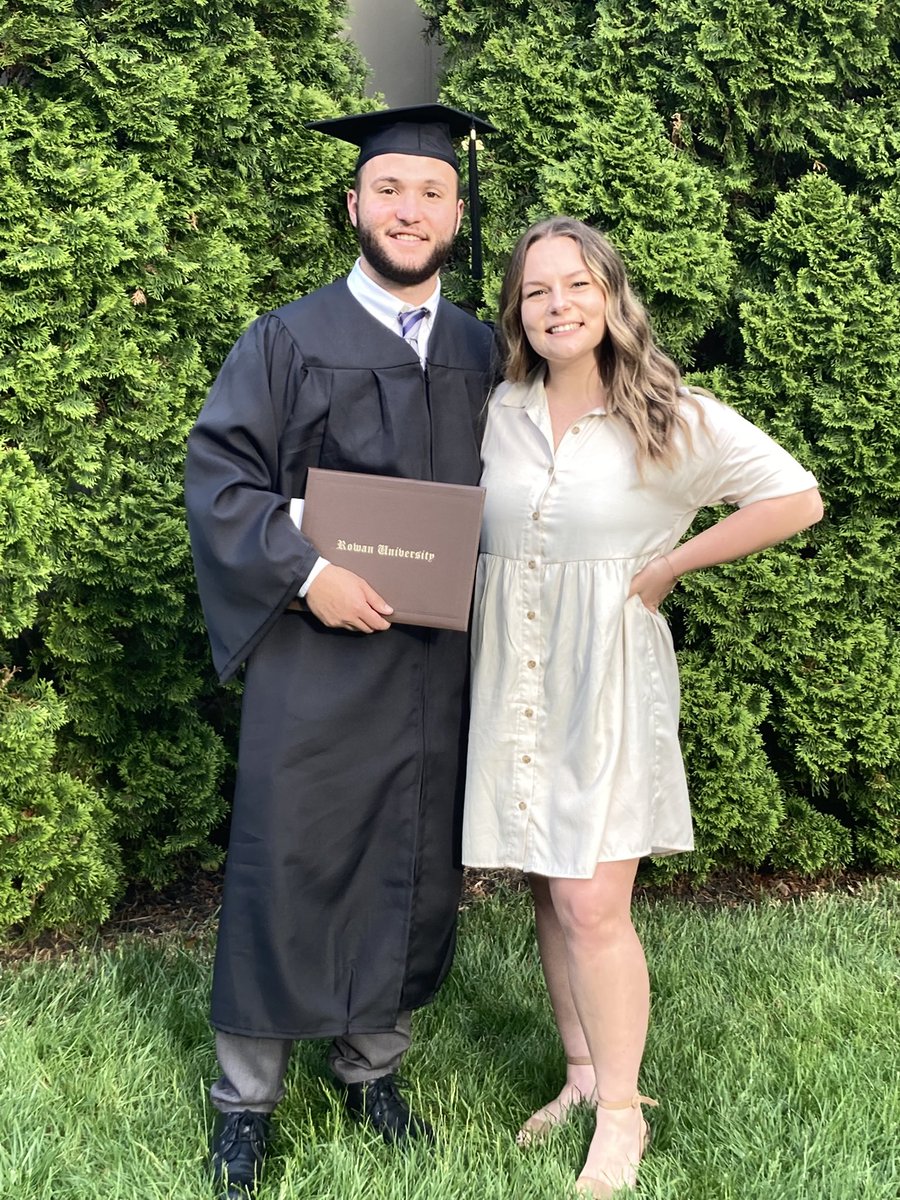 CoachFiore34's tweet photo. One down…3 to go. Congratulations PJ! Mom and I are so proud of you. Keep working hard, achieving your goals and continue to be a good person. #Rowangrad #Profs https://t.co/oOhunrPT1N