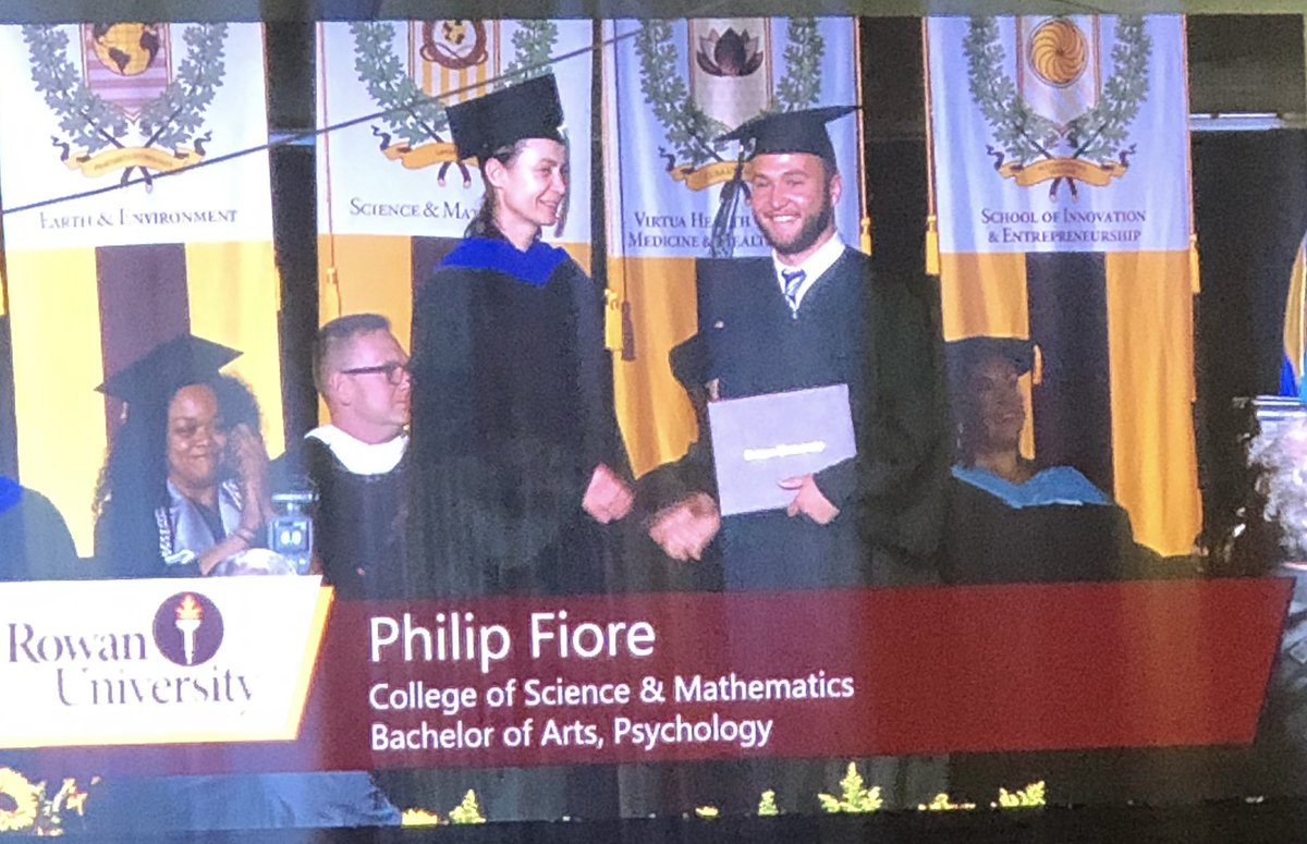 CoachFiore34's tweet photo. One down…3 to go. Congratulations PJ! Mom and I are so proud of you. Keep working hard, achieving your goals and continue to be a good person. #Rowangrad #Profs https://t.co/oOhunrPT1N