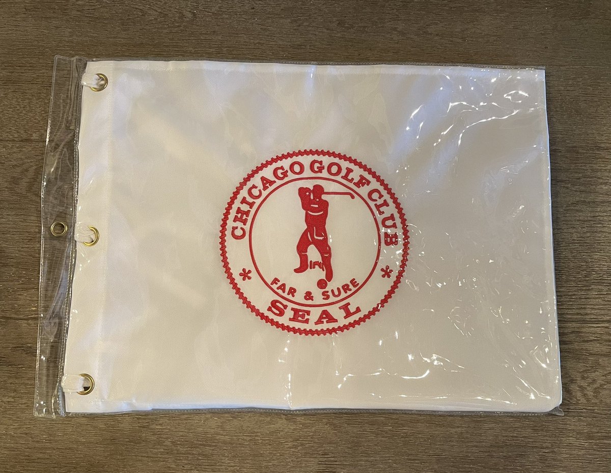 SHistorians's tweet photo. The Society of Golf Historians Giveaway Item #60 Chicago Golf Club Flag 

To enter to win you must like, retweet &amp; leave a comment expressing your interest in the item. 

Winner will be selected Sunday morning. https://t.co/ReZ9MNqXtg