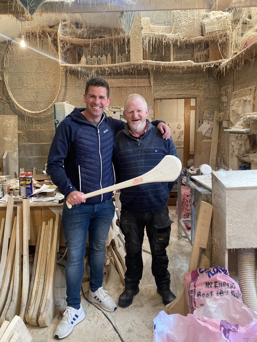 Darrenfrehill's tweet image. Called in to the master craftsman Willie Bulfin in Bruff. Passionate hurling man. Great chat and picked up a lovely new hurley