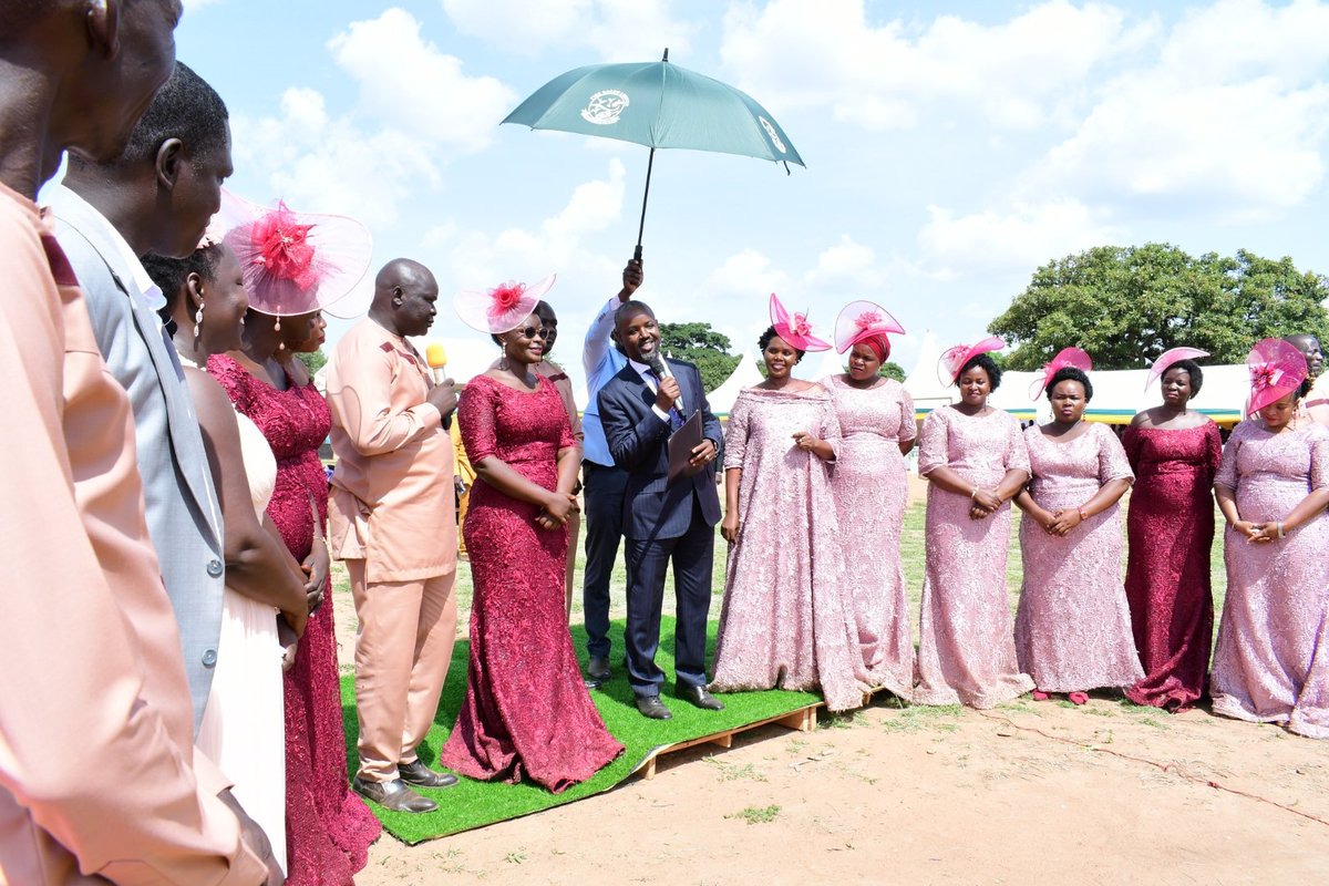 Thomas_Tayebwa's tweet image. Today morning, i joined colleagues to witness the wedding of Mr. Kenneth Orik and Hon. Beatrice Akori, the Woman MP for Agago District at Lira Palwo Christ Church in Agago District. I urged the couple to remain true to the vows made