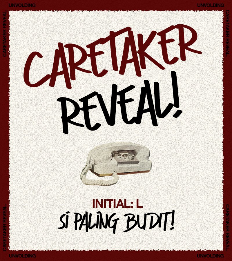 unvolding's tweet photo. CARETAKER REVEAL: Leonardo de Khile. https://t.co/0URzFAExHg