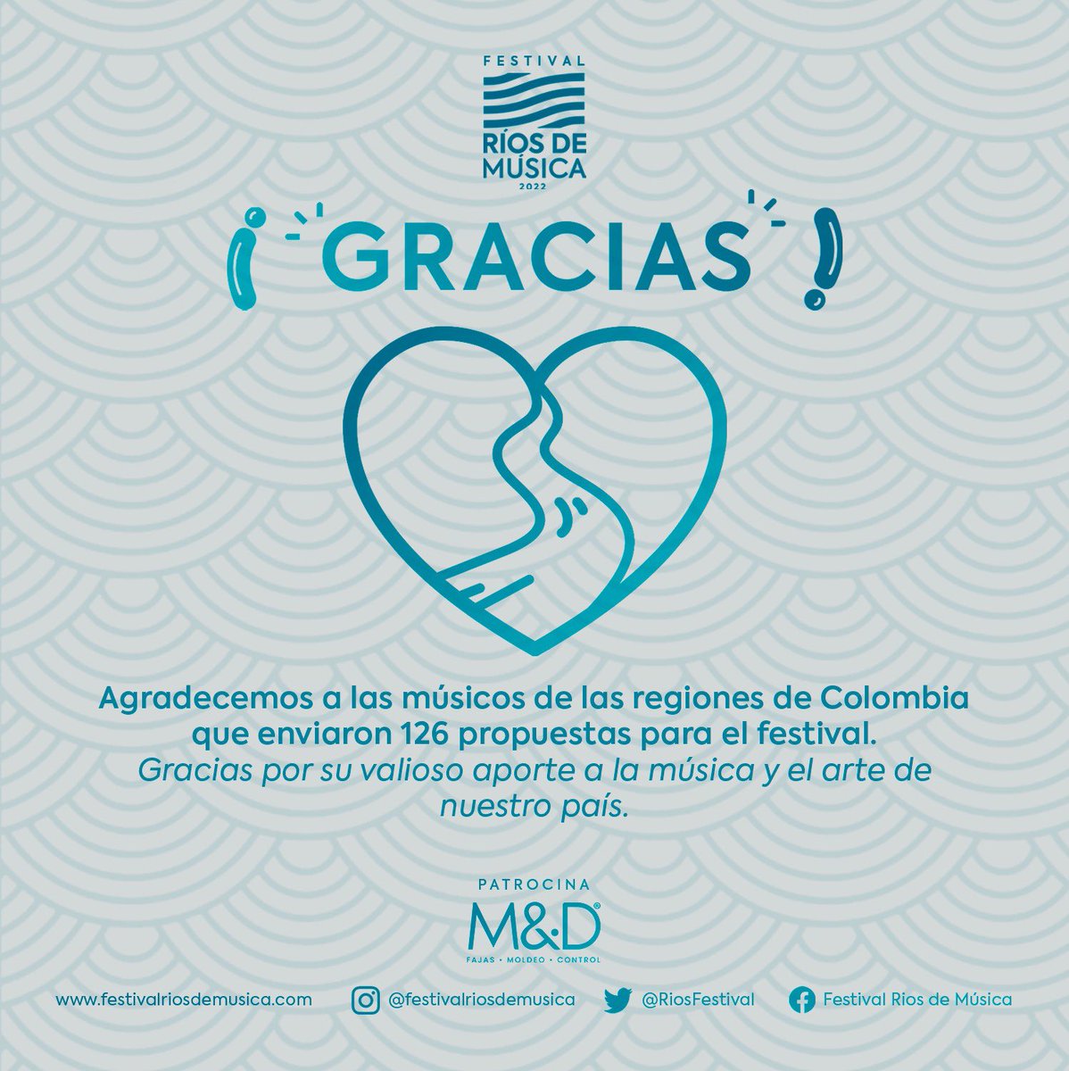 RiosFestival's tweet photo. Gracias!!! … resultados el 16 de mayo en nuestro sitio web! https://t.co/NlnmQNnAfL
