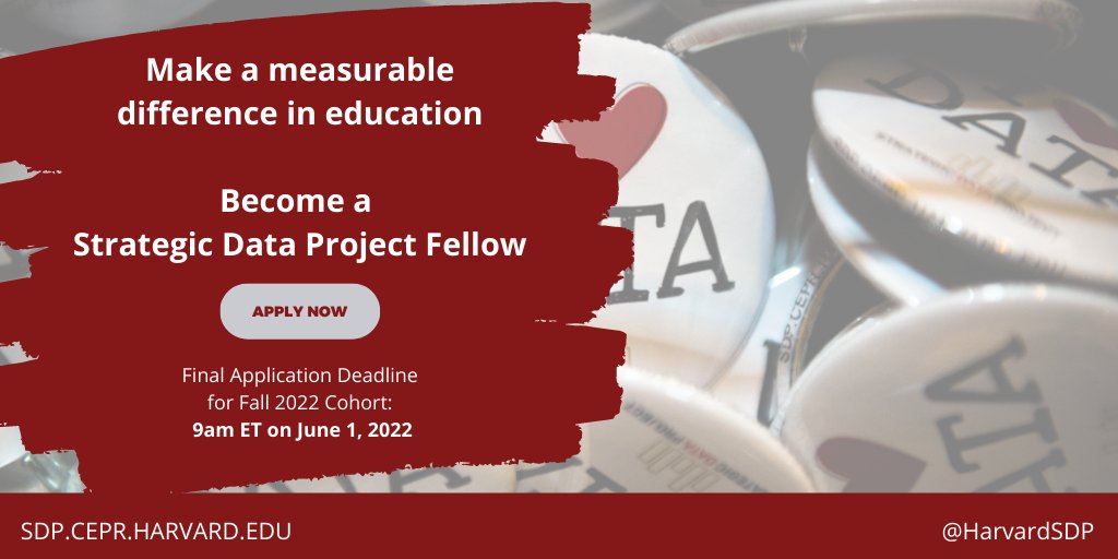 If you weren't at #SDPconvening this year, there's still time to join our network for the Fall 2022 - Summer 2024 #SDPfellow cohort!

Placements are available in New Jersey; Atlanta; Santa Fe, NM; Austin, TX; Norwalk, CT; and Providence, RI.

Apply: bit.ly/SDPapp22