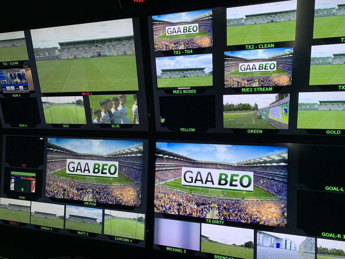 maidhci's tweet photo. Ag súil go mór le cluiche don scoth anseo tráthnóna. @KildareGAA V @TyroneGAALive under 20 football final #GAABEO #TG4 #TacticCam☀️☀️☀️ https://t.co/Okq5KJREox
