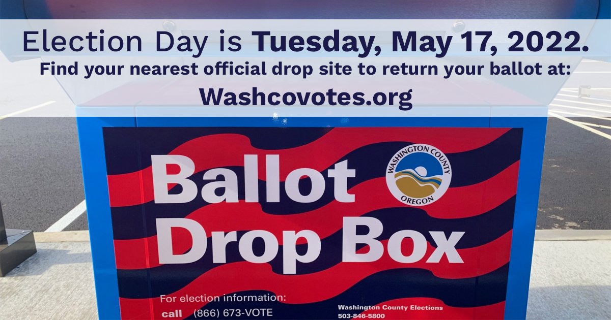WashcoOregon's tweet photo. It's a good day to return your ballot by mail or at an official drop box! 3 days left until Election Day. https://t.co/gS80Usu5lp