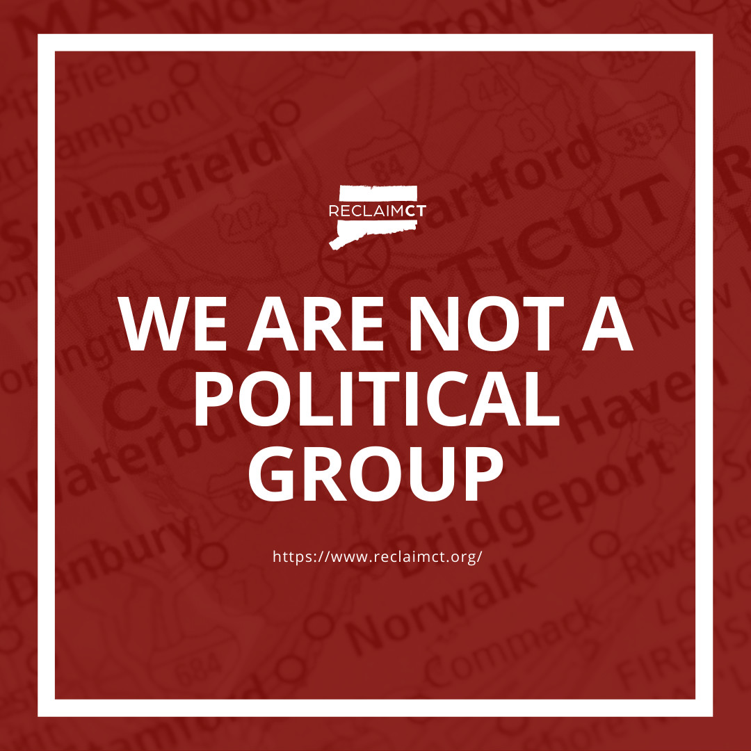 ReclaimCT_org's tweet photo. We are solely committed to improving the business climate in Connecticut through public awareness.

Whether you are a democrat independent or a republican, support business growth, join the movement at https://t.co/6iYXyt1FpM.

#stopbullyingbusinesses #bettergovernanceinCT https://t.co/iHxcVqr9lt