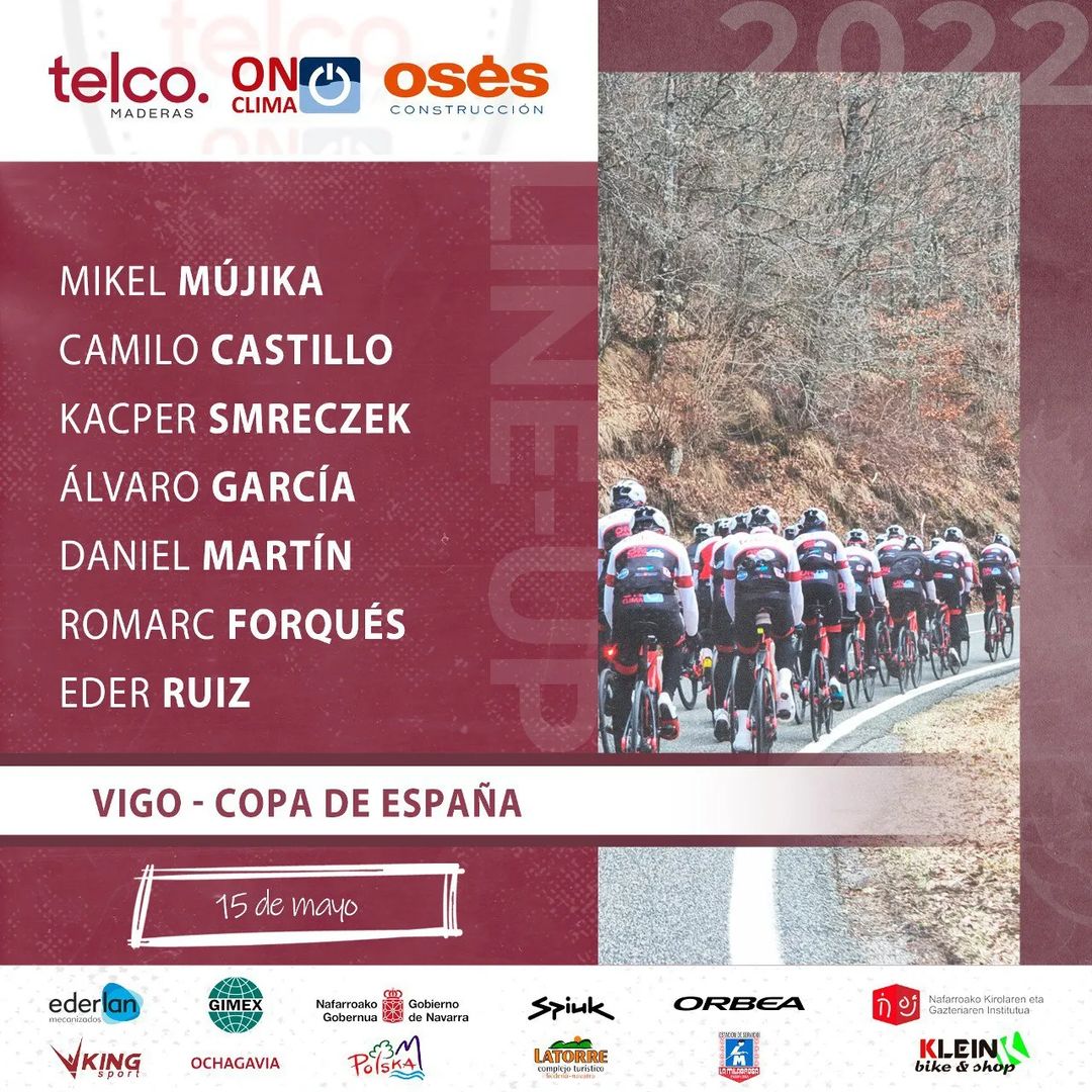 mundociclistico's tweet photo. #CopadeVigo | 🇪🇸🚴♂️🏆🇨🇴Camilo Castillo en la nómina del @TelcOnClimaOses para la Copa de Vigo, carrera de la Copa España🇪🇸 Elite-Sub-23🇪🇸 🚴♂️🇨🇴🏆👏🔥💪
#ElPortalDelCiclismo #VamosEscarabajos #ciclismo #CopadeEspaña #ciclismocolombiano https://t.co/nNZhs1vfg6