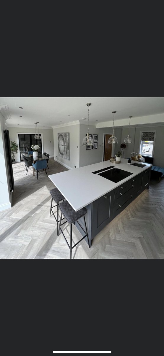 Another beautiful finished living kitchen created by our team here <a href="/UltimateKBB/">Ultimate Kitchens & Bedrooms</a>. (Part 1) I think you’ll agree, it looks stunning!! 😍🤩 #dreamteam #happycustomersmakesushappy #thewoweffect #youdreamitwedesignit #kitchengoals #beautifulspaces
