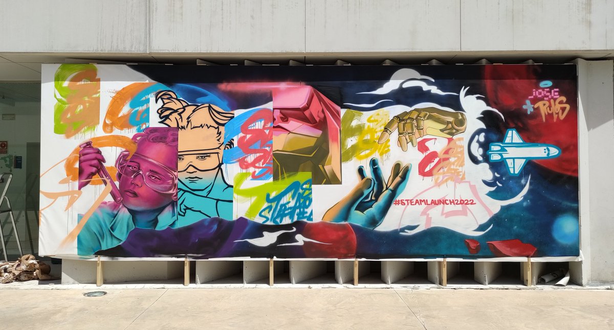 📸 ¡Así ha quedado el mural STEAM! 💯 #STEAMlaunch2022