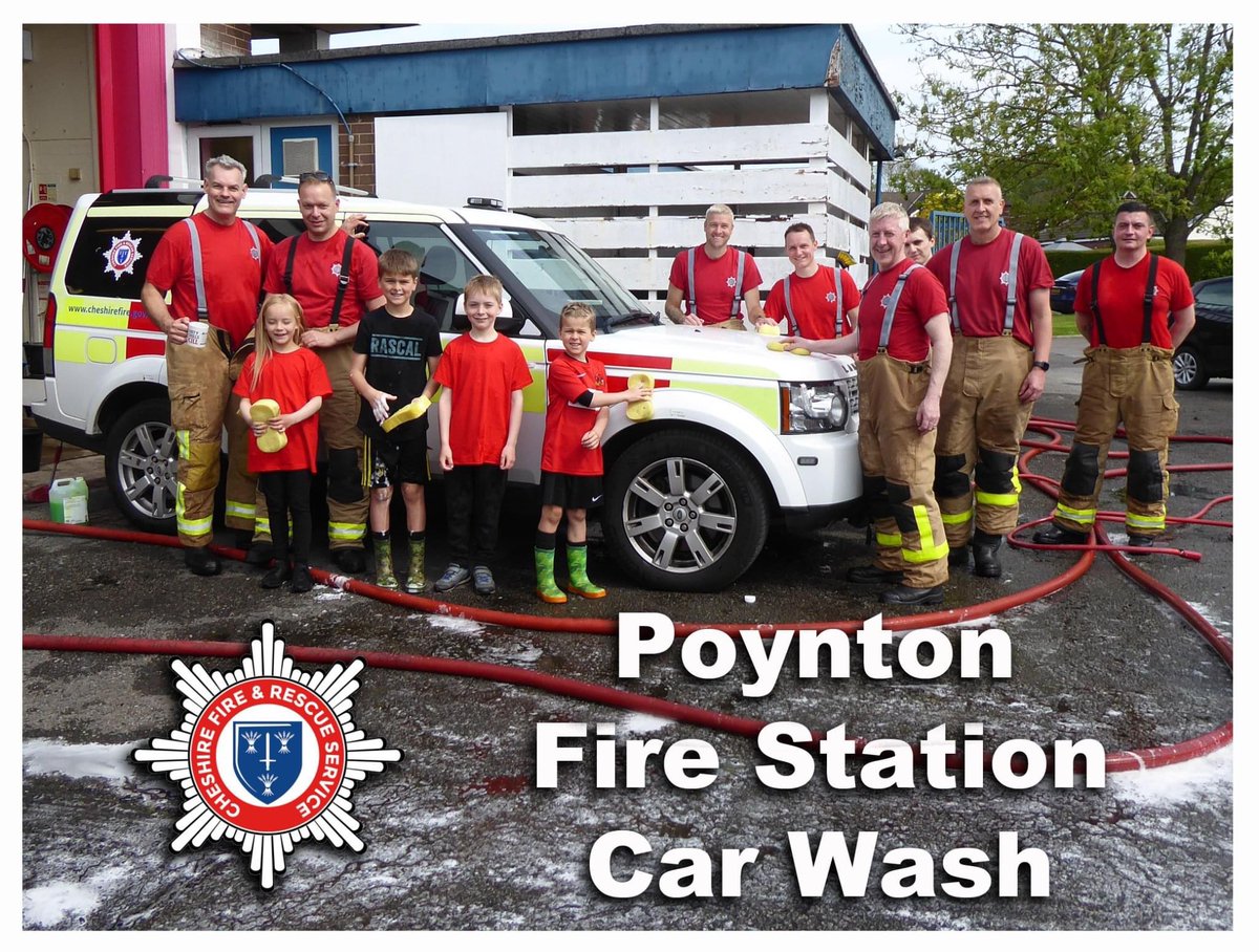 PoyntonFS's tweet photo. Our Fire fighters are proud to announce a grand total of £856.37 has been raised for the Firefighters Charity. Thanks to the community of Poynton &amp; surrounding area for their support. A special thank to @GreggsOffical &amp; Mates DIY in #Poynton @Halfords_uk in #StanleyGreen https://t.co/LjSPH5OrsX