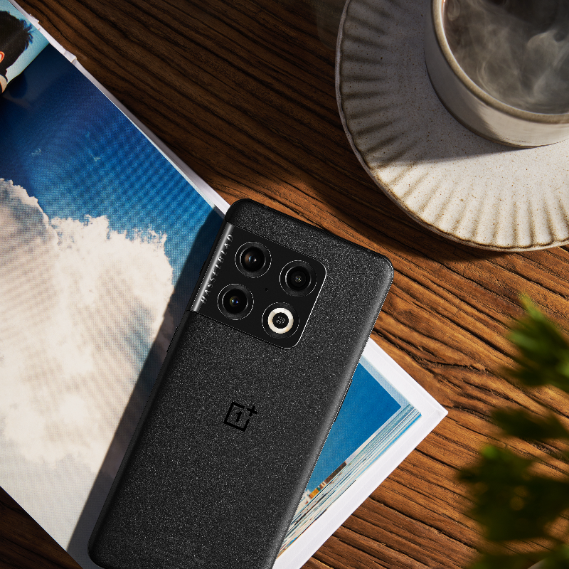 oneplus's tweet photo. What do you reach for first? Coffee or #OnePlus10Pro ?