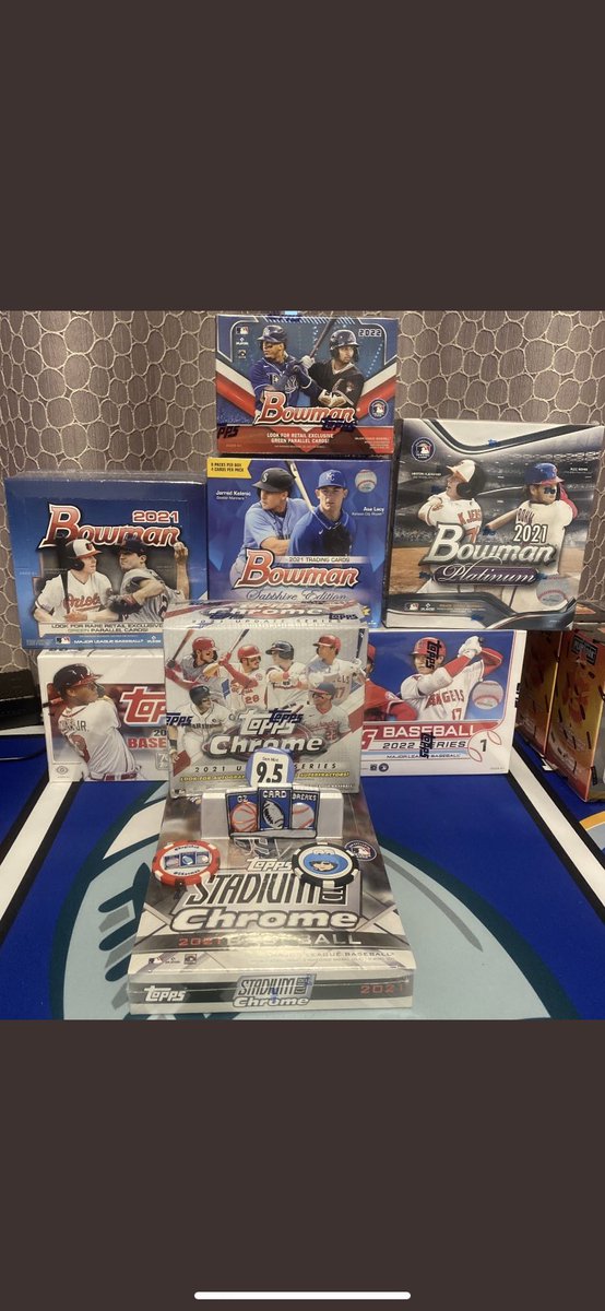 ZKazman's tweet photo. Topps/Bowman Mixer
1 '21 #Topps SCC Hobby
1 '21 #BowmanSapphire
1 '21 #Bowman Retail
1 '21 #BowmanPlatinum Mega
1 '21 #ToppsUpdate Hobby Jumbo
1 '21 #ToppsUpdateChrome Mega
1 '22 #ToppsSeries1 Mega
1 '22 #BowmanBlaster Box
$45 per random team
16 Spots Remain
@sports_sell https://t.co/cKJWIPb19m